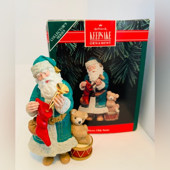 Hallmark Merry Olde Santa Ornament 1992 Santa Claus Christmas Ornament - Picture 1 of 11